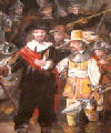 Copy of Rembrandt's Nightwatchmen. Size: 65x86mm